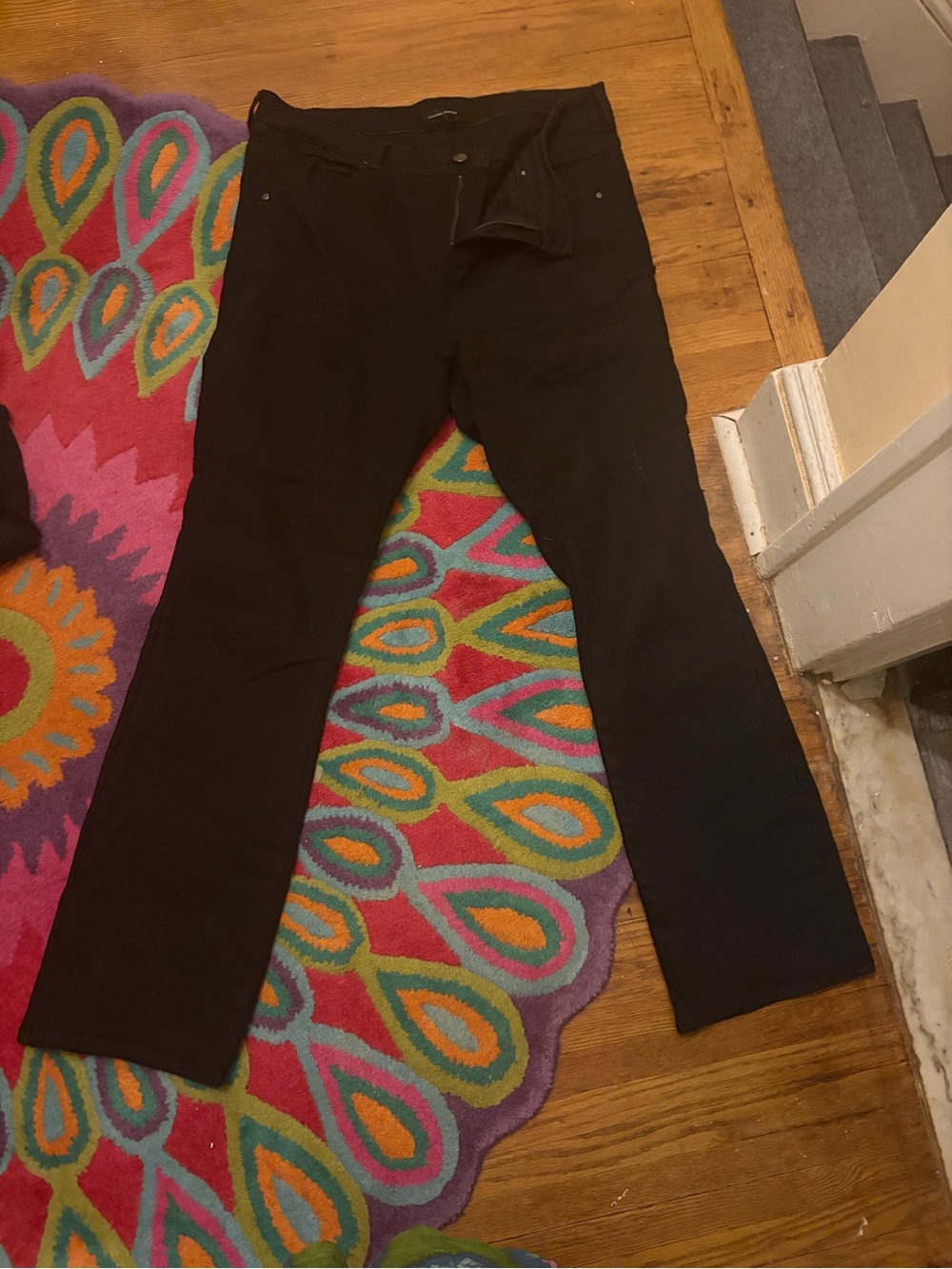 Universal Standard Black Straight-Leg Jeans